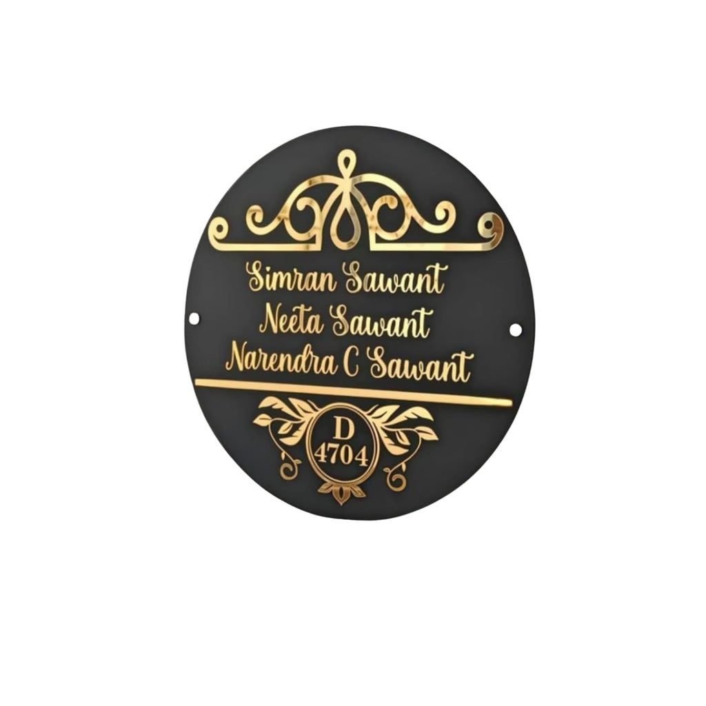 Personalized Acrylic House Door Name Plate
