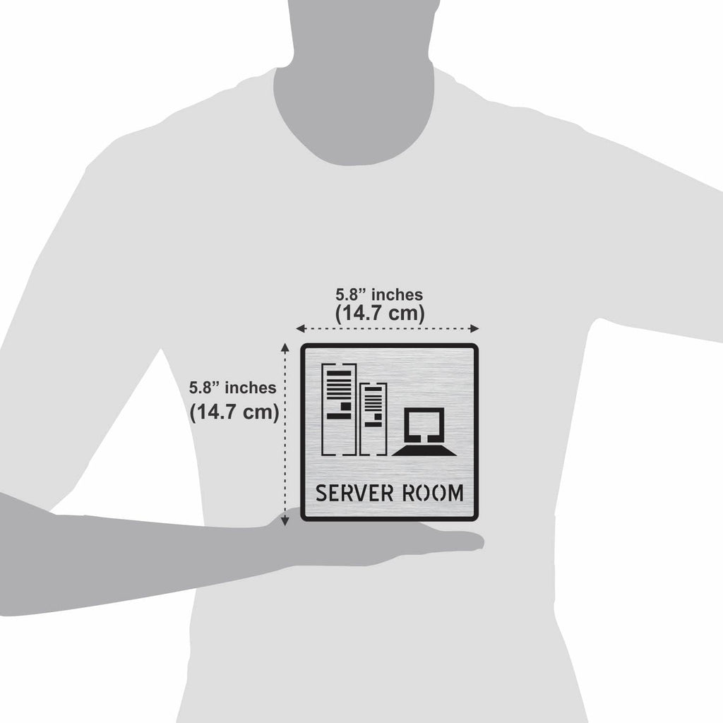 Modern Brushed Silver Finish Acrylic Office Sign | Professional Door Signage