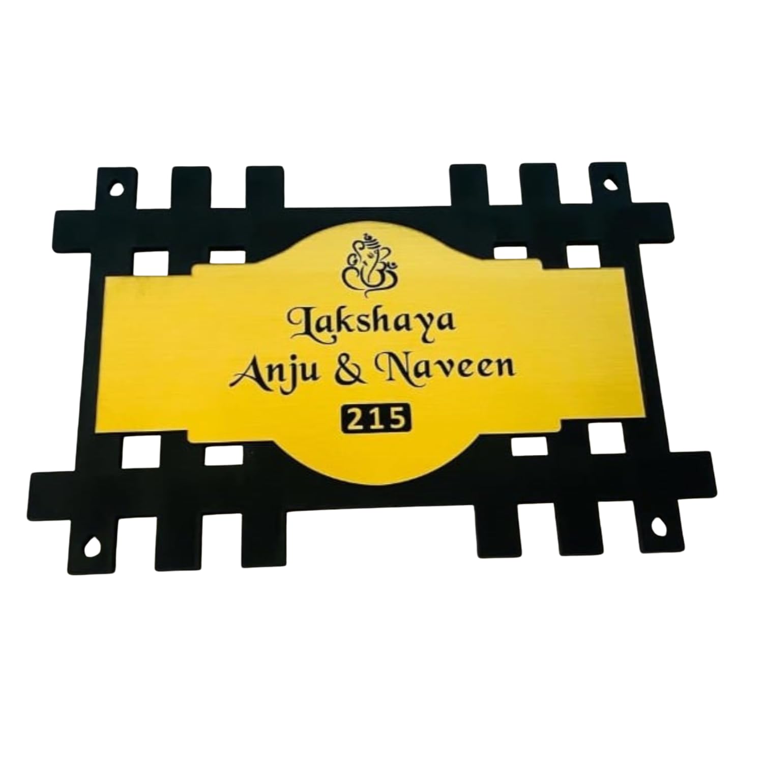 Wooden Personalized Door Name Plate