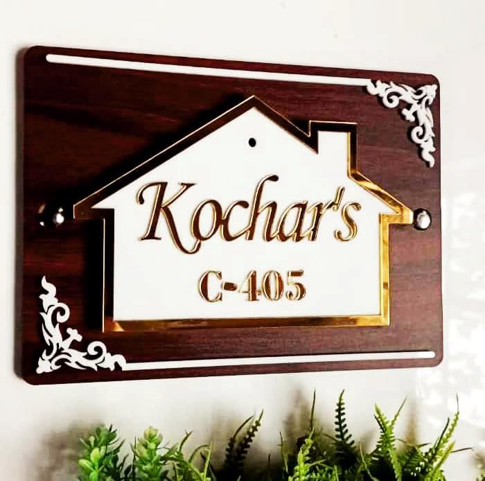 Personalized Acrylic Couple Name Plate