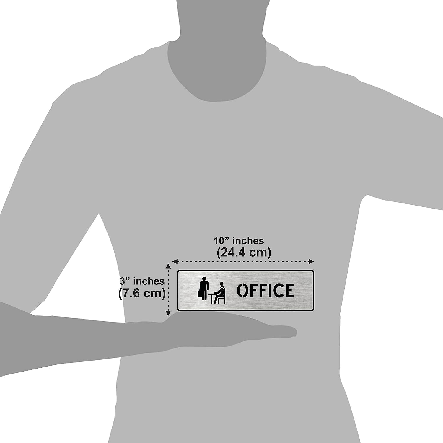 Clear & Bold Professional Signage Plate – Premium Acrylic / Metal Display with Easy Installation