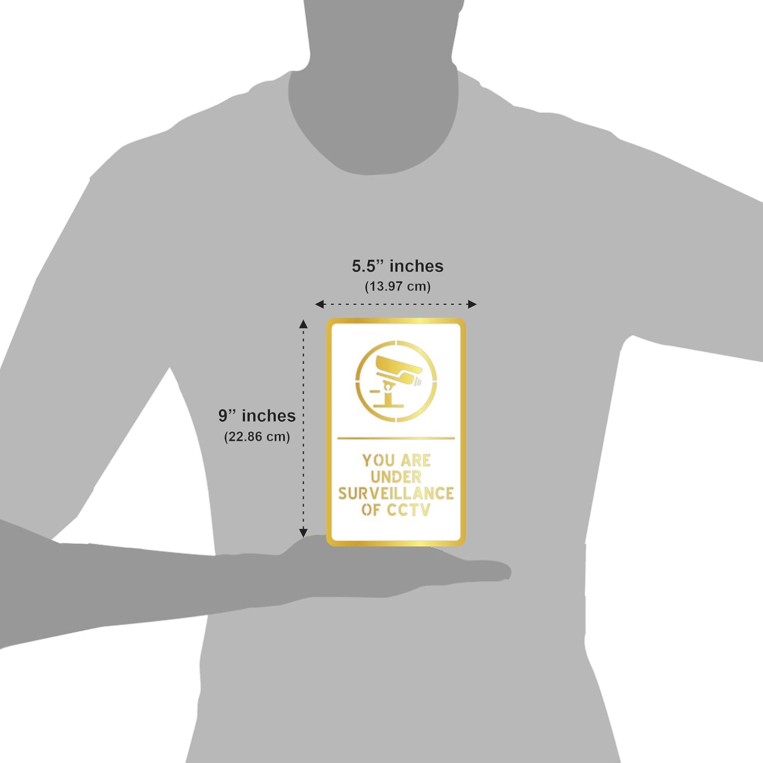 Elegant White & Gold Acrylic Sign | Premium Professional Door & Wall Signage