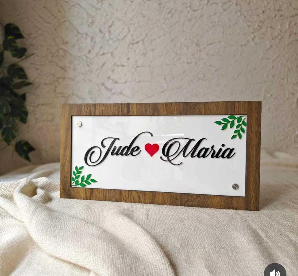 Personalized Acrylic Name Plate