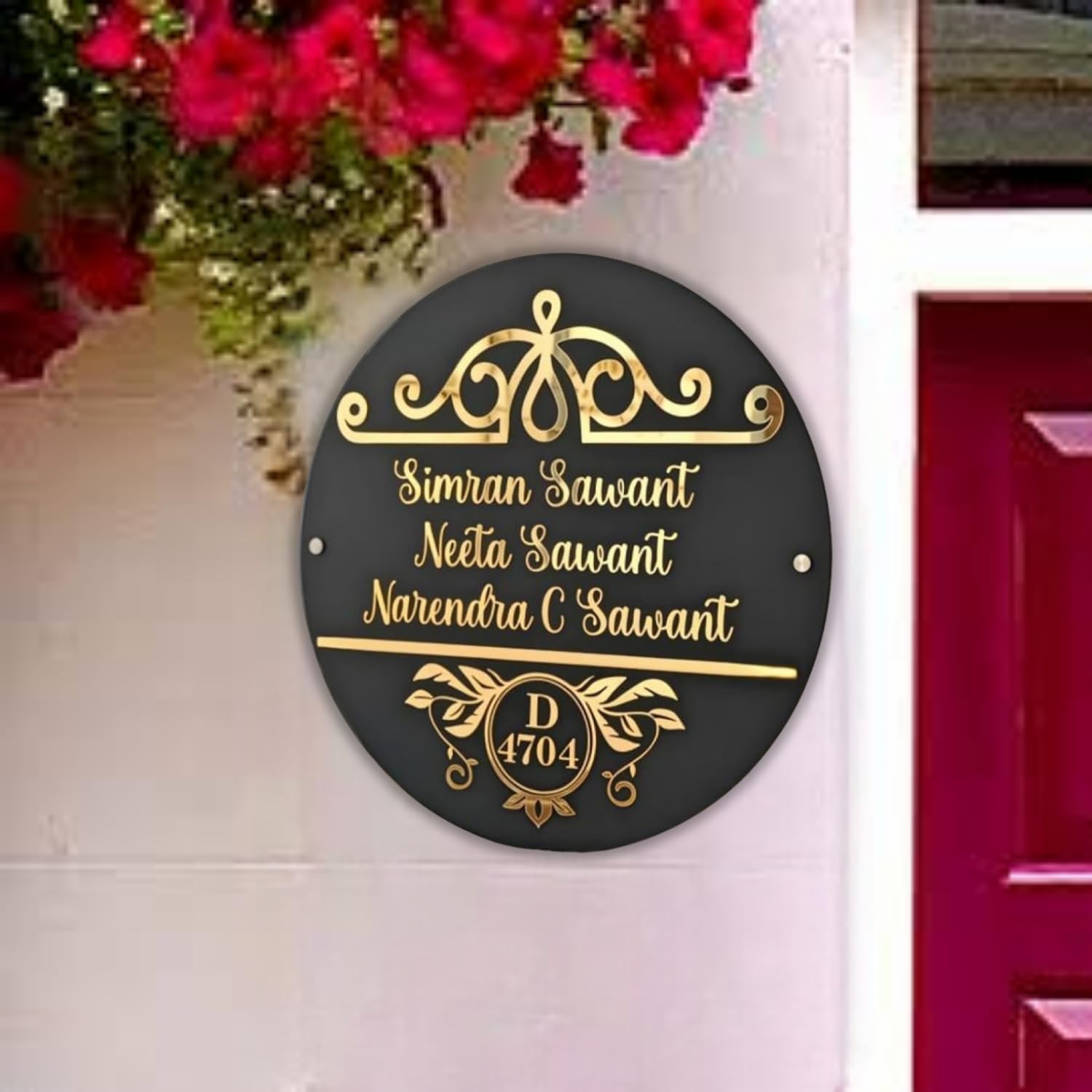 Personalized Acrylic House Door Name Plate