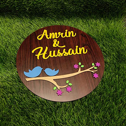 Wooden Texture Name Plate