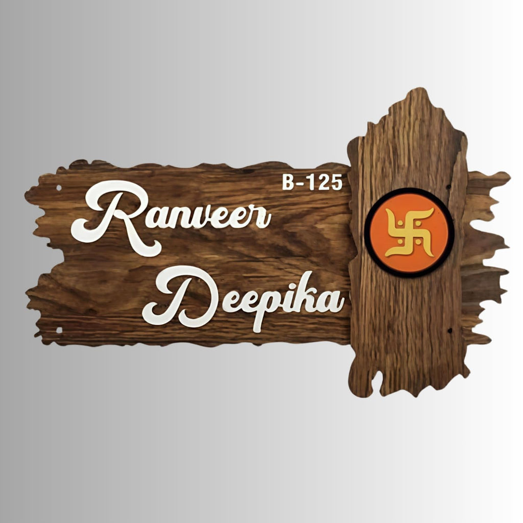 Customized Wooden Name Plate