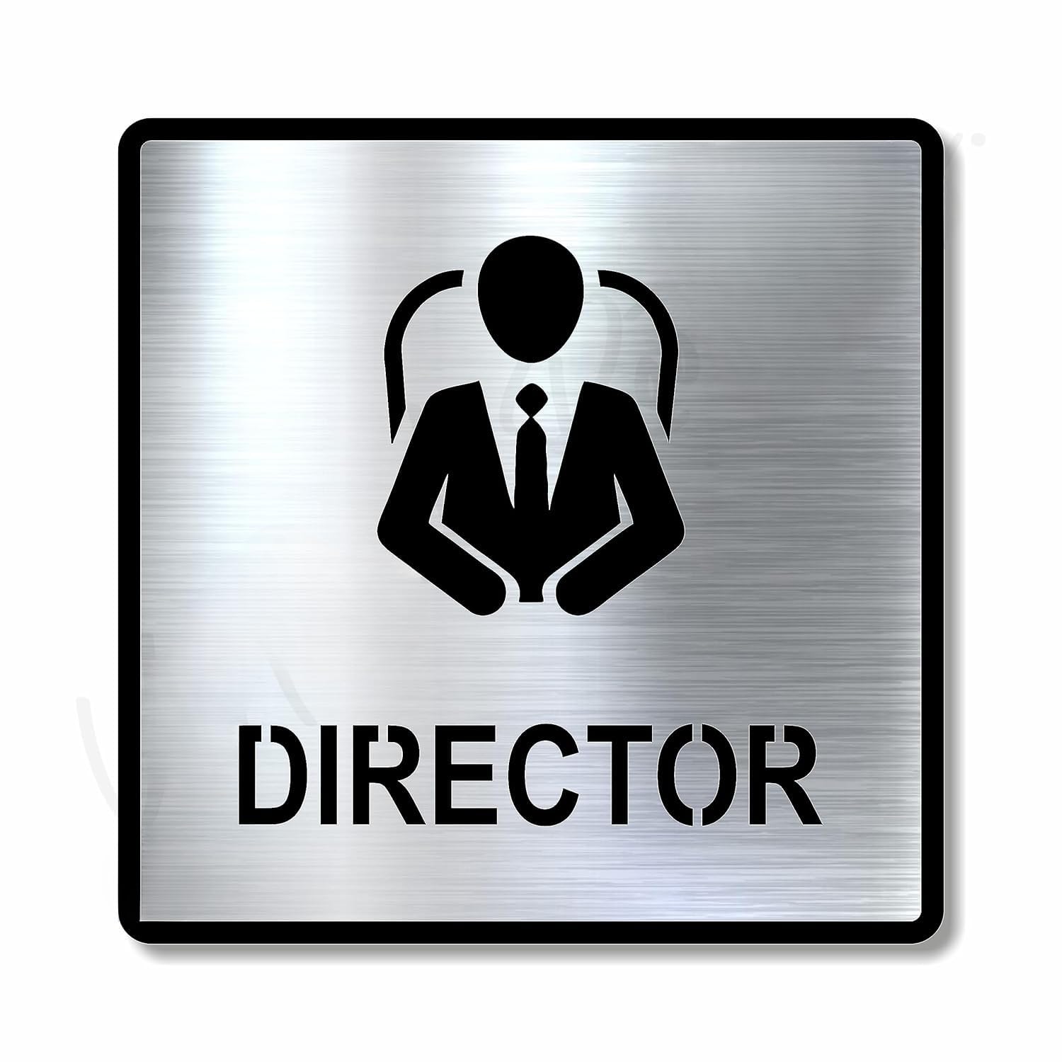 Premium Brushed Gold Finish Acrylic DIRECTOR Office Sign | 5.8 x 5.8 Inch