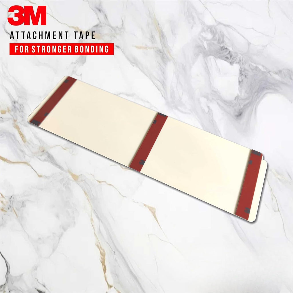 Premium Cream & Brushed Silver Finish Acrylic Door Sign | 10 x 3 Inch Professional Signage