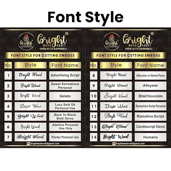 Custom Brown Name Plate