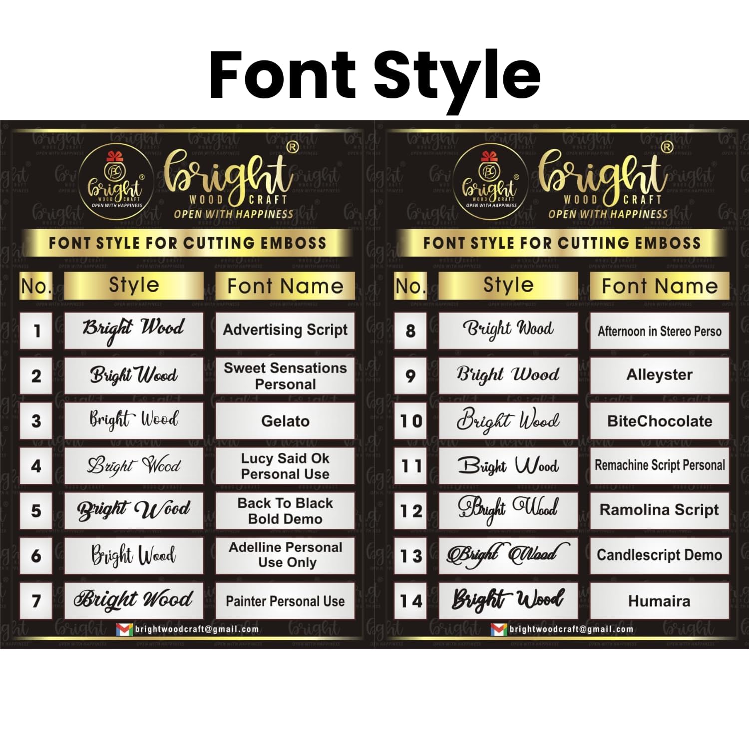 Personalized Acrylic Name Plate