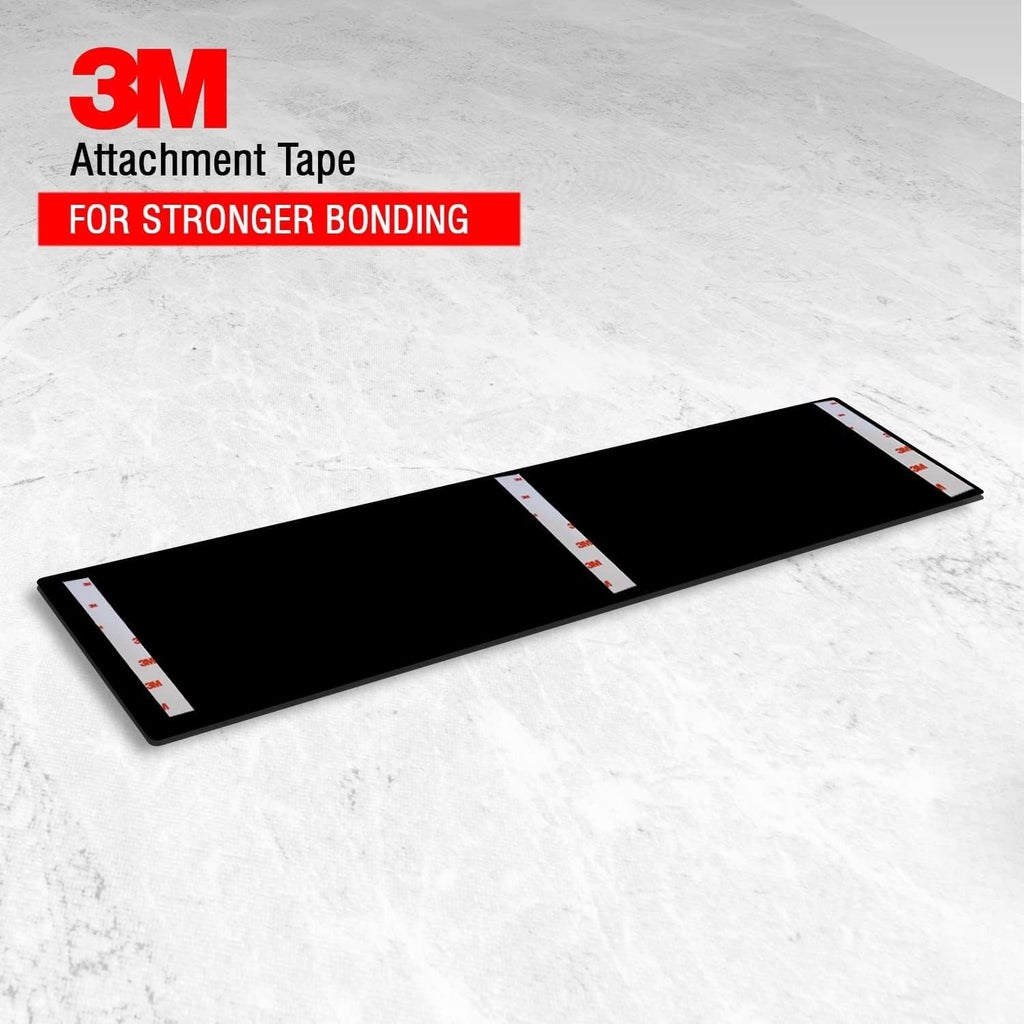 Premium Brushed Steel Finish Acrylic Restroom Door Sign | 10 x 3 Inch