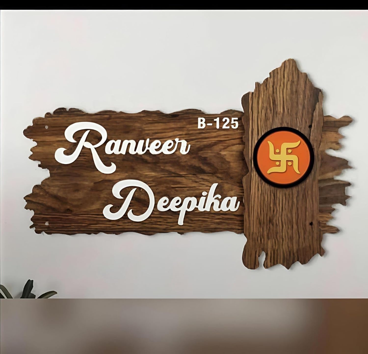 Customized Wooden Name Plate