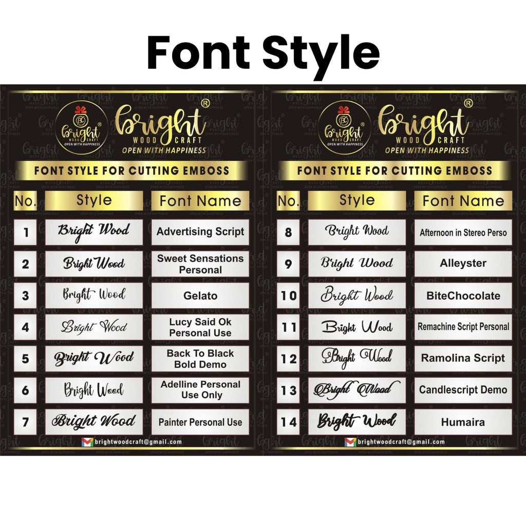 Luxury Wooden Name Plate Design