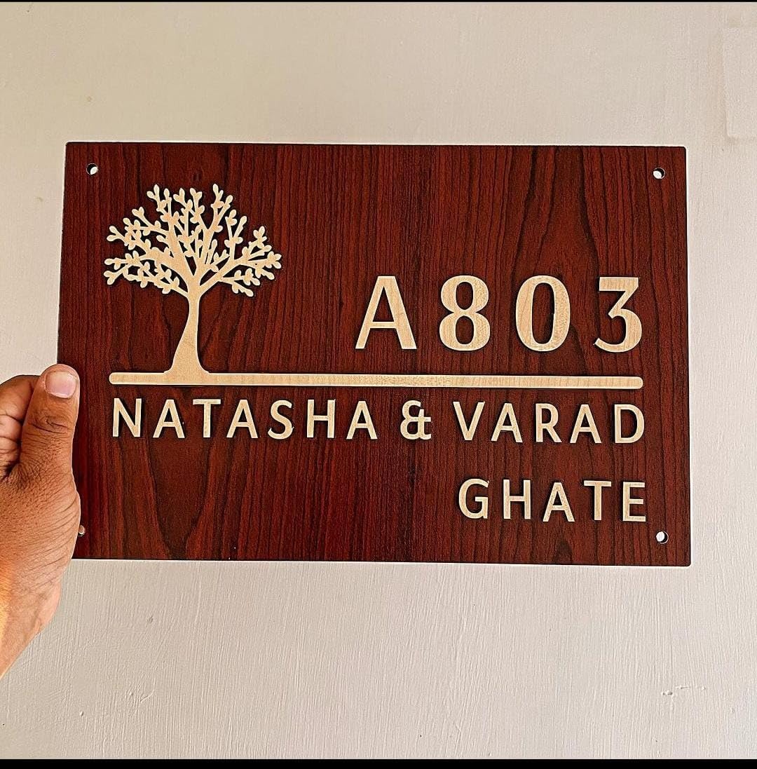 Personalized Acrylic Couple Name Plate