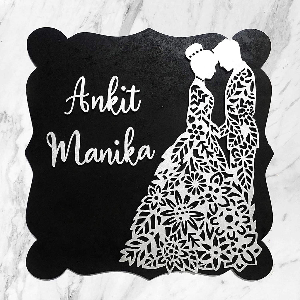 Premium Engraved Wooden Name Plate