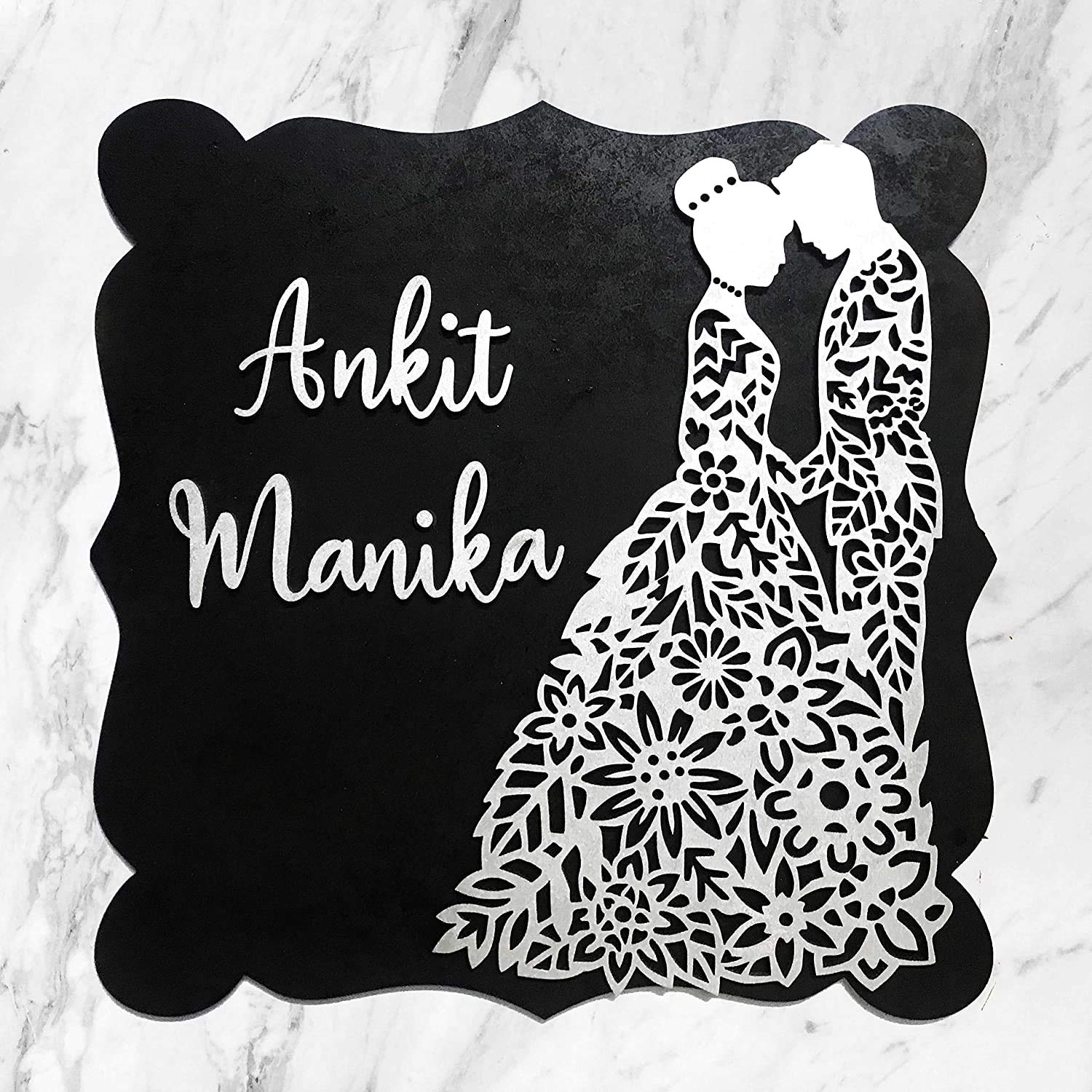 Premium Engraved Wooden Name Plate