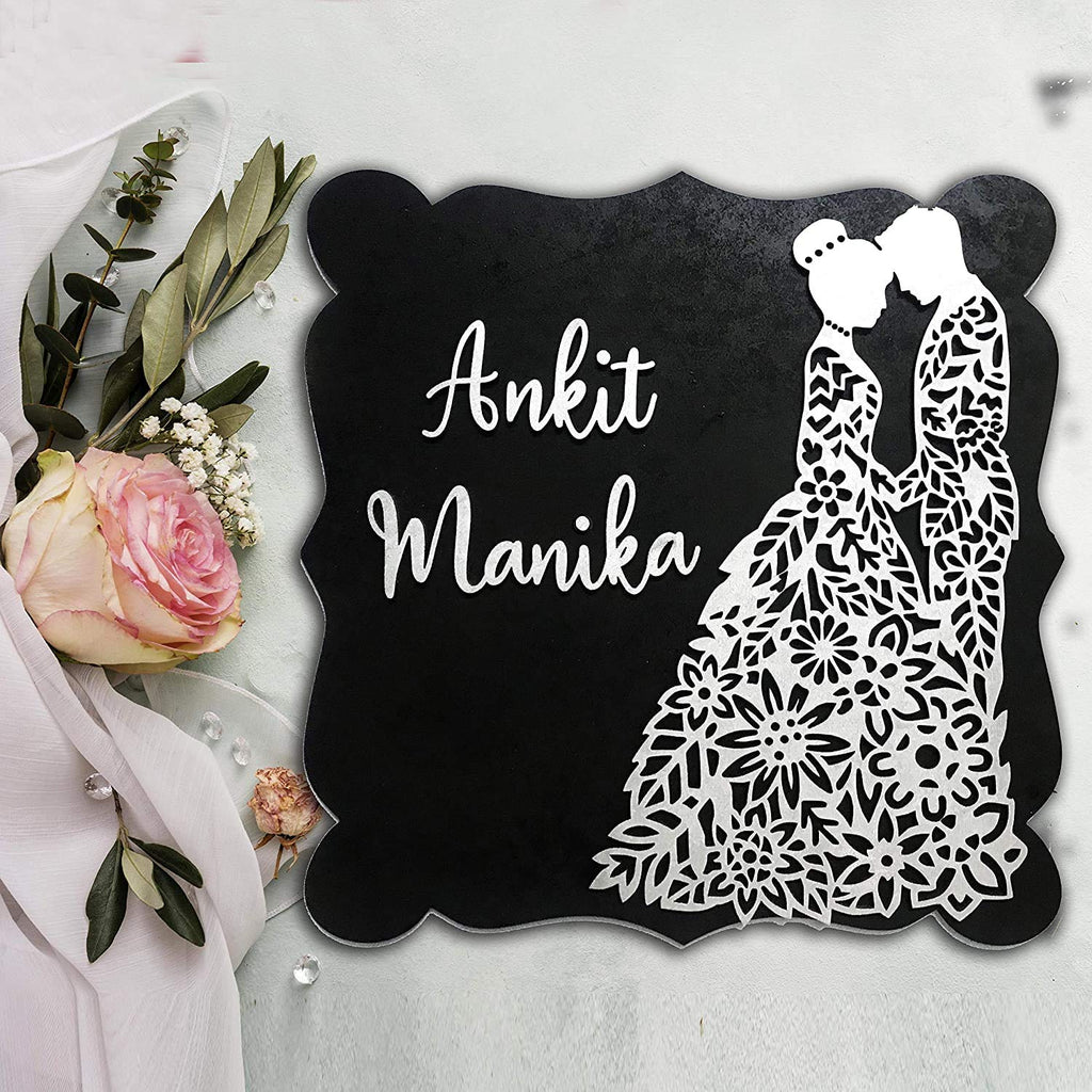 Premium Engraved Wooden Name Plate