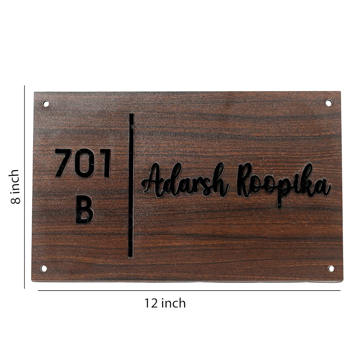Personalized MDF Wooden Name Plate