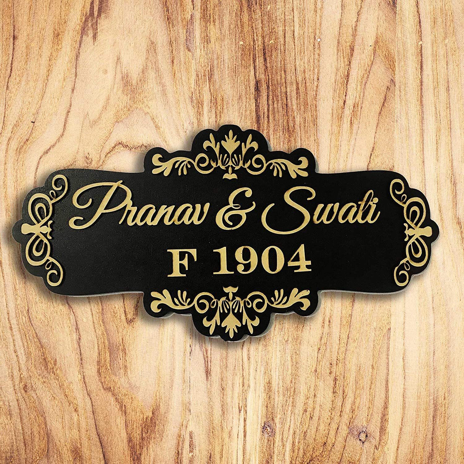Premium Wooden & Acrylic Name Plate