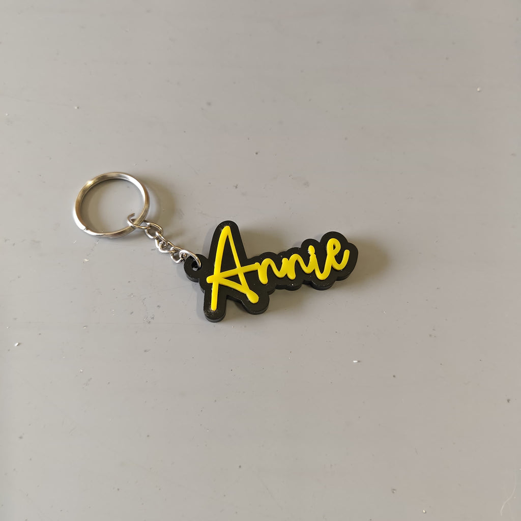 Customised Premium Acrylic Black Base and Colourful name