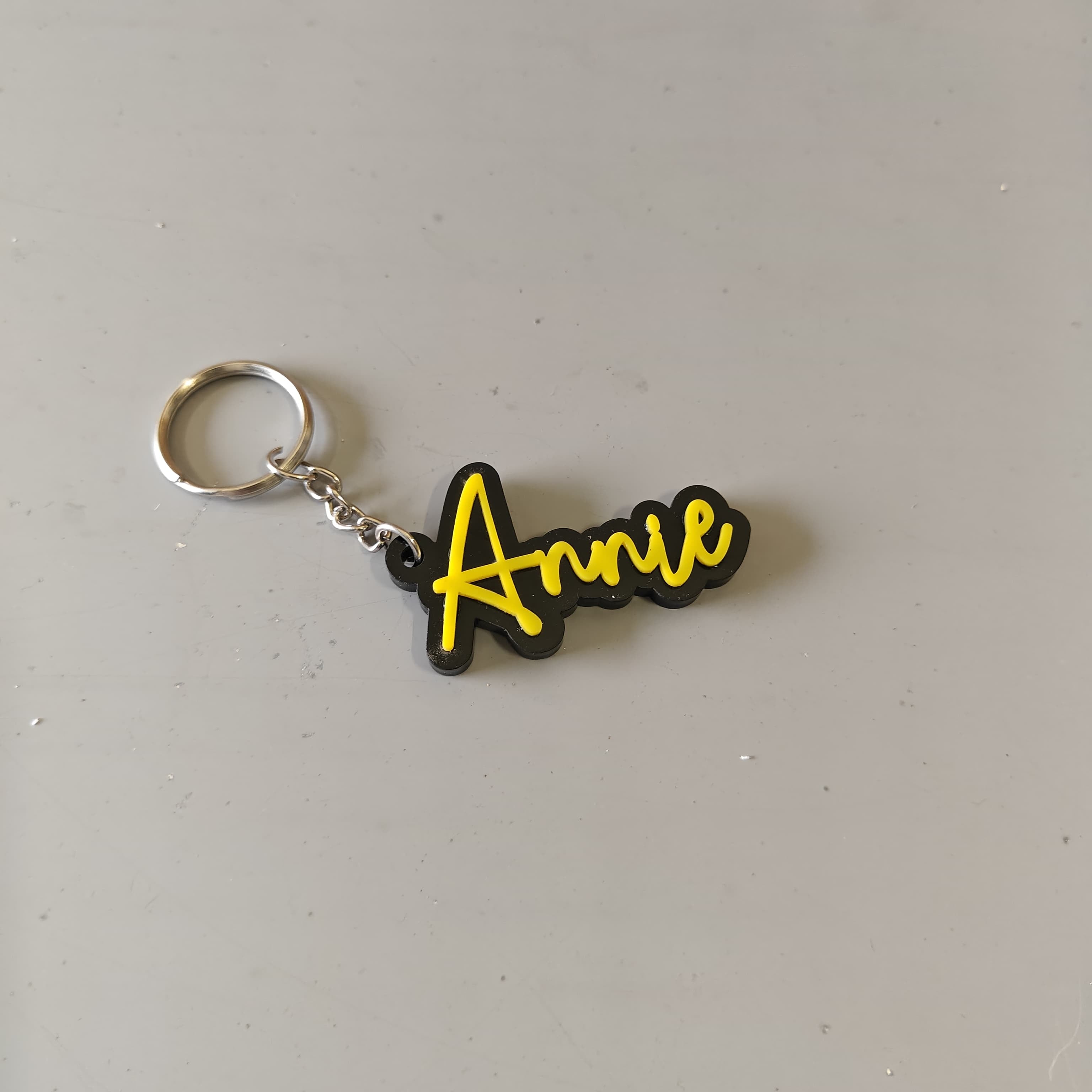Customised Premium Acrylic Black Base and Colourful name