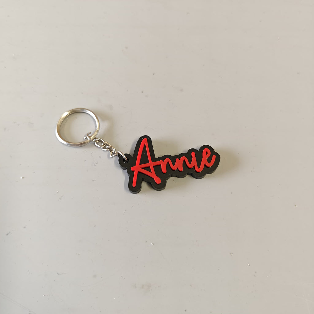 Customised Premium Acrylic Black Base and Colourful name