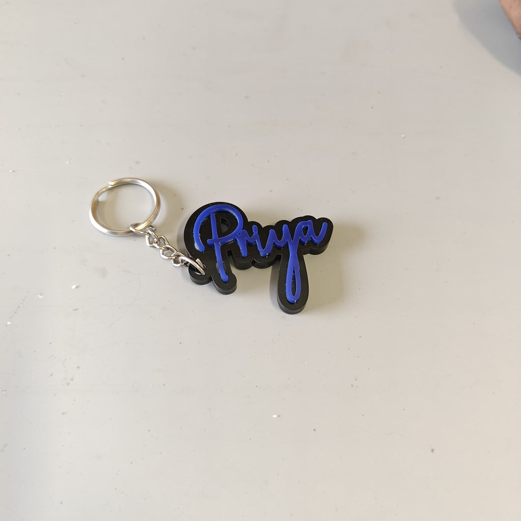 Customised Premium Acrylic Black Base and Colourful name