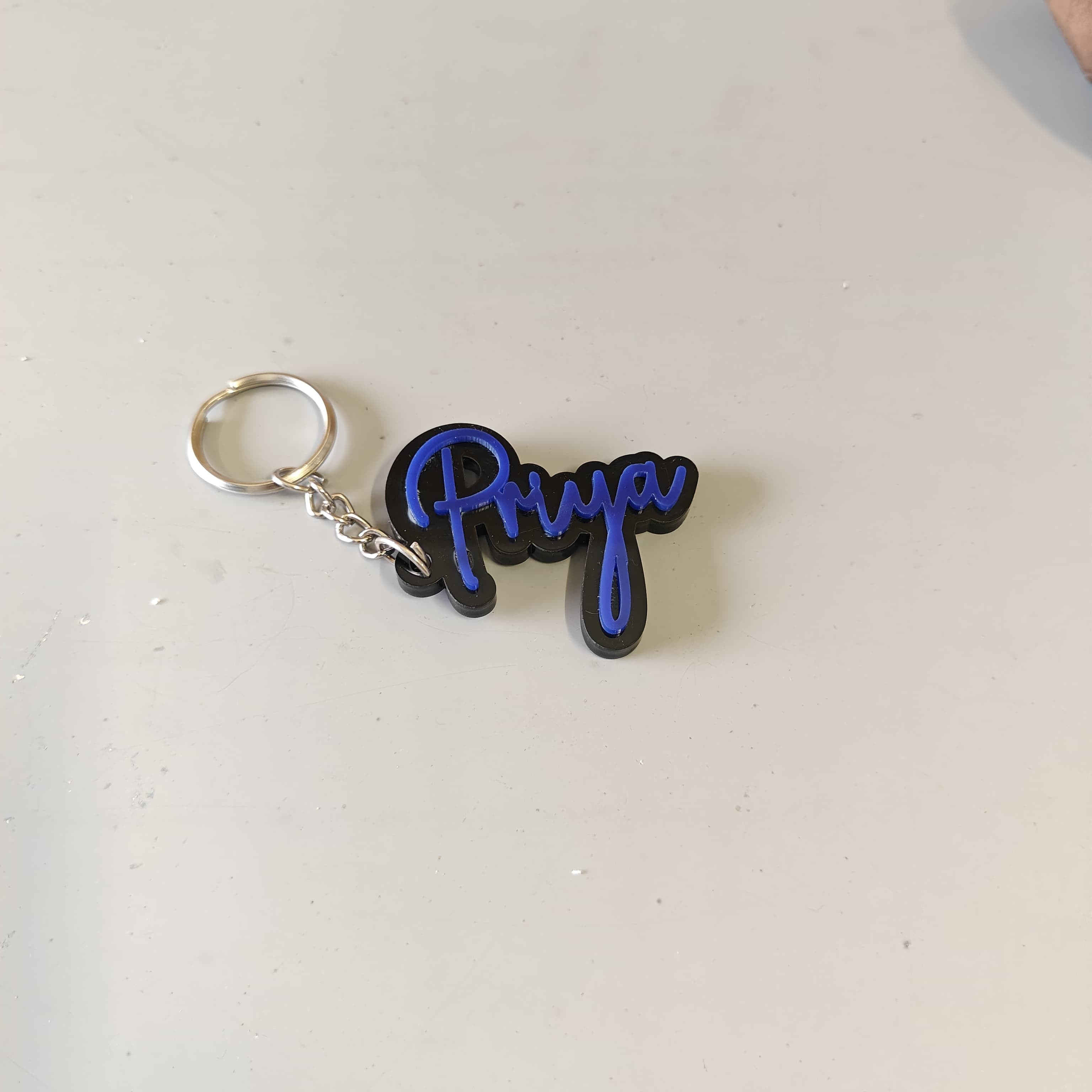 Customised Premium Acrylic Black Base and Colourful name