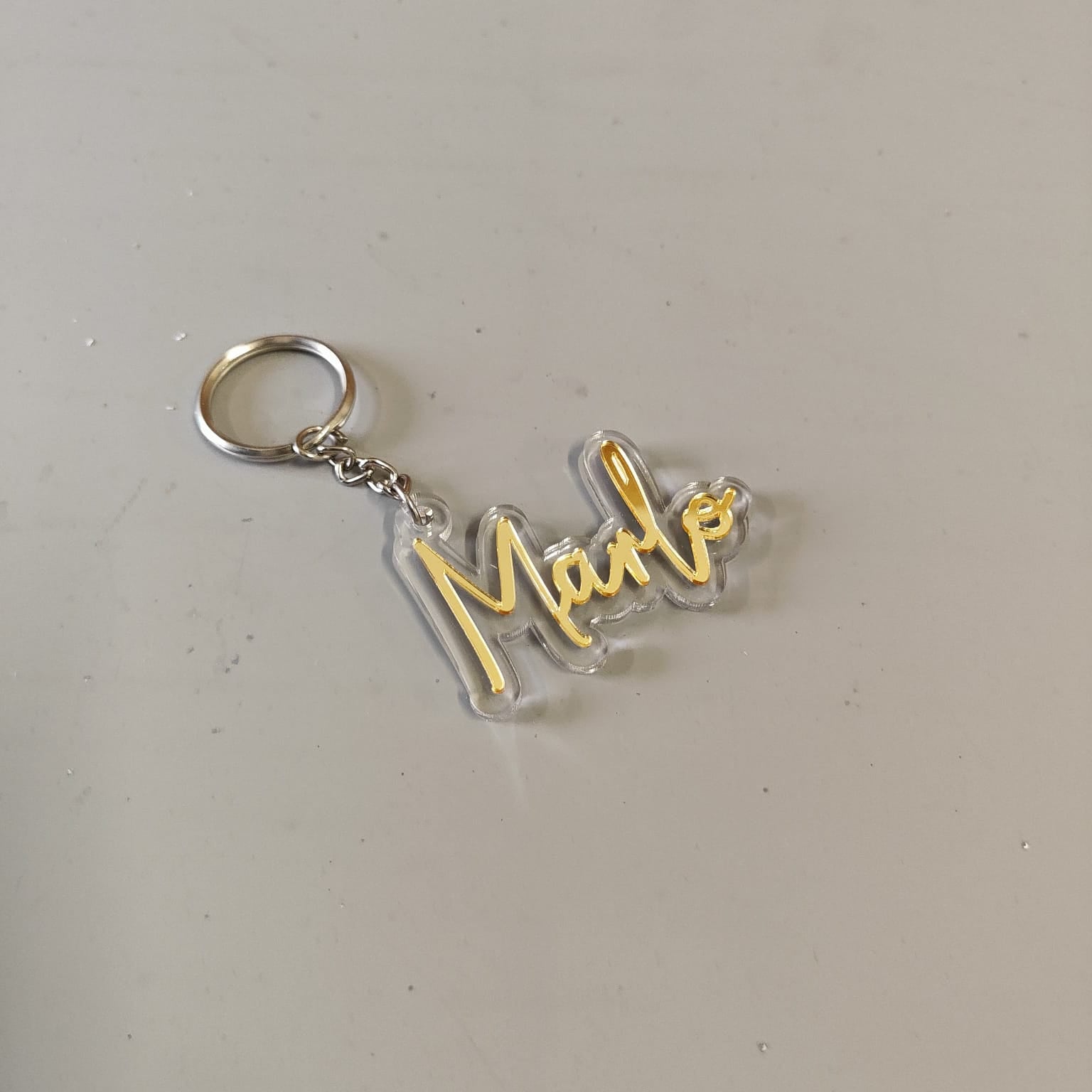 Customised Premium Acrylic Clear Base and Colourful Name